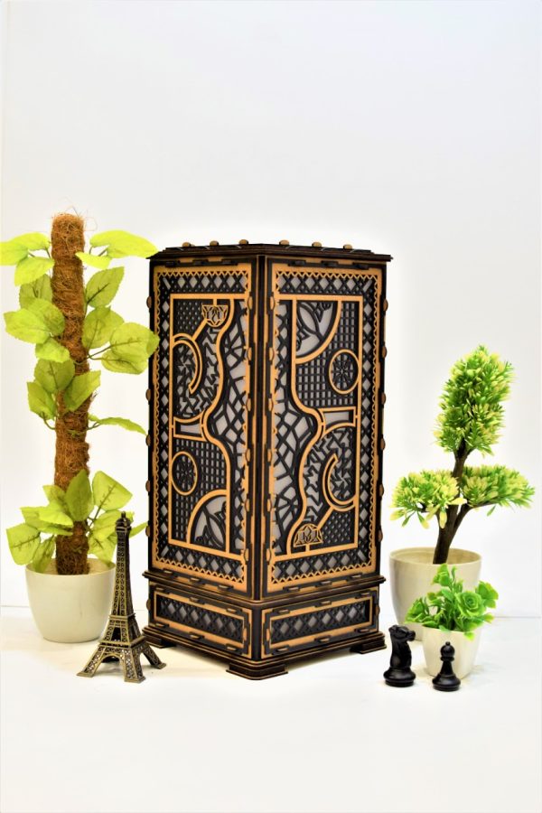 Handcrafted Islamic Geometric Lantern – Vintage Elegance